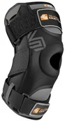 Ochraniacze do sportów walki - Shock Doctor Podpora z shockdoctor dorosłych ochraniacze na kolana podpórki na kolana z dwóch zawiasach, czarny, XL 872 - miniaturka - grafika 1