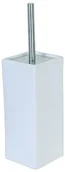 Akcesoria do wc - MSV Mahé 140745 szczotka do WC z kamieniem uchwyt, ceramika/stal nierdzewna/dobrze/PP, 10,5 x 10,5 x 38 cm, matowa, biała 1329/140745 - miniaturka - grafika 1