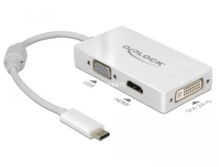 Delock 63924 Adapter Usb-c Vga / Hdmi / DVI - Adaptery i przejściówki - miniaturka - grafika 4
