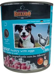 Belcando Junior Drób z jajkami puszka 800g - Mokra karma dla psów - miniaturka - grafika 2