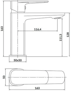 Cersanit Bateria umywalkowa sztorcowa niska Larga złoty mat S951-389 S951-389 - Baterie umywalkowe - miniaturka - grafika 6