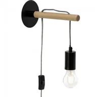 Lampy ścienne - Brilliant Oświetlenie Jarbo Lampa ścienna Czarny, Ciemne drewno, 1-punktowy (98977/76) - miniaturka - grafika 1