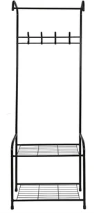 Intesi Stojak/ wieszak do przedpokoju czarny - Wieszaki i stojaki - miniaturka - grafika 2