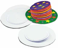 Stroje karnawałowe - Baker Ross Baker Ross EV1352 Concertina Top Hat zestawy dla dzieci do projektowania, dekoracji i noszenia do sztuki i rzemiosła lub zajęć w klasie dla dzieci, różne (4 sztuki) EV1352 - miniaturka - grafika 1