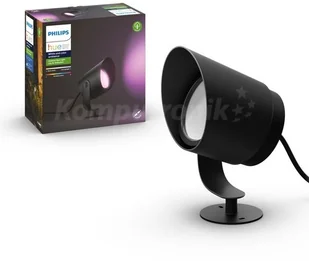 Philips Hue WACA lampa stojąca zewnętrzna/kinkiet reflektorek) Lily XL 15W 1050lm 2000K6500K RGB czarna IP65 1746230P7 - Lampy stojące - miniaturka - grafika 2