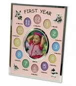 Ramki na zdjęcia - Ramka roczek 13 zdjęć różowa CK-616 RCK616P - miniaturka - grafika 1