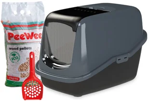 PeeWee PeeWee EcoHs pakiet na start: kuweta, łopatka i żwirek - Żwirek: 3 kg - Kuwety dla kotów - miniaturka - grafika 2