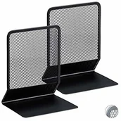 Podpórki do książek - Relaxdays Relaxdays podpórka do książek, zestaw 2-częściowy, książki, DVD, czasopisma, kąt książki wys. x szer. x gł.: ok. 16,5 x 13 x 10,5 cm, różne kolory, STANDARD 10024812_46 - miniaturka - grafika 1