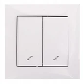 Wyłączniki światła i elektryczne - LEDart Włącznik schodowy podwójny Wesa LC-05 - miniaturka - grafika 1