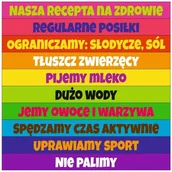 Pomoce naukowe - Recepta na zdrowie - 10 naklejek ES061 - miniaturka - grafika 1