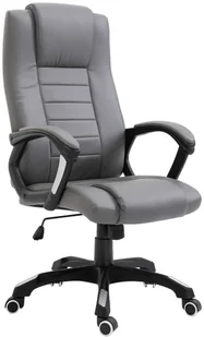 Fotel biurowy, krzesło biurowe vidaXL Krzesło biurowe, antracytowe, sztuczna skóra - Fotele i krzesła biurowe - miniaturka - grafika 2