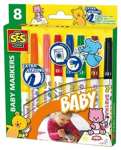 SES Creative 00299  Baby marker 8 kolory - Flamastry - miniaturka - grafika 2