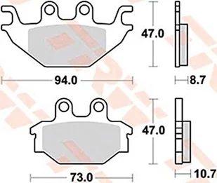 TRW Automotive Aftermarket mcb760 okładzina hamulcowa do motocykli MCB760 - Hamulce rowerowe TRW Automotive Aftermarket mcb760 okładzina hamulcowa do motocykli MCB760 - Hamulce rowerowe - miniaturka - grafika 1