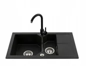 Zlewozmywaki z baterią - Zlewozmywak Zlew GRANITOWY_1,5 KOMORY_6 Kolorów - miniaturka - grafika 1