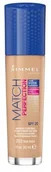 Podkłady do twarzy - Rimmel Match Perfection SPF20 203 True Beige 30ml 40507-uniw - miniaturka - grafika 1