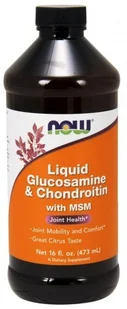 Now Foods NOW Liquid Glucosamine&amp;Chondroitin With MSM 473ml - Witaminy i minerały dla sportowców - miniaturka - grafika 2