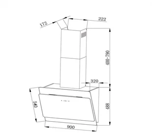Klarstein Aurica 90 Czarny (CGCH3-Aurica-90-BL) - Okapy kuchenne - miniaturka - grafika 9