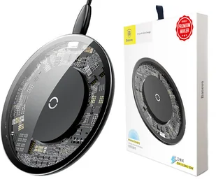 Baseus Ładowarka indukcyjna QI Simple 10W bezprzewodowa Czarna CCALL-AJK01 - Ładowarki do telefonów - miniaturka - grafika 11