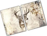 Deski do krojenia - Tulup Deska do krojenia  Deska szklana płyta do kuchni Monstera 2x40x52-108948322 tw2-ean-ko-2x40x52-f-63717534 - miniaturka - grafika 1