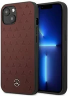 Etui i futerały do telefonów - Mercedes MEHCP13SPSQRE iPhone 13 mini 5,4" czerwony/red hardcase Leather Stars Pattern Mer006960-0 - miniaturka - grafika 1