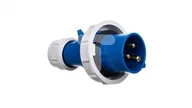 Gniazdka elektryczne - PCE Wtyczka przenośna 16A 3P 230V niebieska IP67 SHARK 0132-6 0132-6 - miniaturka - grafika 1