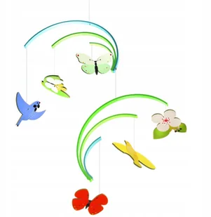 Djeco Drewniany mobil Wiosna - Wyposażenie pokoiku dziecięcego - miniaturka - grafika 2