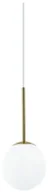 Lampy sufitowe - Orlicki Design Lampa wisząca łazienkowa IP44 Bao I gold 1 punktowa złota szklany klosz - Bao I gold IP44 - miniaturka - grafika 1