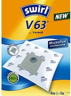 Akcesoria do odkurzaczy - Swirl V63 worki do odkurzaczy Vorwerk są stabilne i chłonne, zamykane płyty mocujące, 4 worki, 1 filtr) V 63 - miniaturka - grafika 1