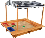 Place zabaw - KIDKRAFT Drewniana Piaskownica z Baldachimem - miniaturka - grafika 1