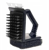 Akcesoria do grilla - Szczotka skrobak do czyszczenia grilla krótka 3w1 - miniaturka - grafika 1