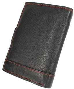 Bellugio Portfel Męski Skórzany 1028 Skóra Licowa Duży Pionowy Z Zapięciem Suwak Pionowy - Portfele - miniaturka - grafika 3