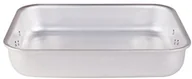 Patelnie - Pentole Agnelli pentole agnelli naczynie do pieczenia, prostokątny, z 2 uchwytami, aluminiowa, grubość: 5 MM, srebrny, srebrny/czarny, 30 cm ALMR115030 - miniaturka - grafika 1