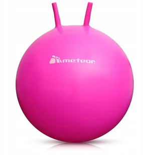 Piłka do zabawy skakania Różowa 55cm z uchwytami - Zabawki i gry sportowe - miniaturka - grafika 3