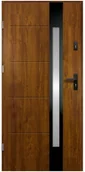 Drzwi zewnętrzne - Drzwi wejściowe ARIADNA Złoty dąb 90 Lewe - miniaturka - grafika 1
