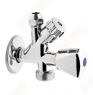 Ferro Zawór kątowy Kombi 3/8x1/2x3/4 CF5104 - Zawory i kraniki - miniaturka - grafika 2