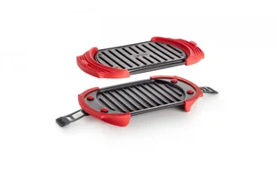 Lékué Lékué  grill mikrofalowy, opiekacz do kanapek, prasa do panini, 25,4 x 14 cm, czerwony 0220400R14M017 - Akcesoria i części do mikrofalówek - miniaturka - grafika 3