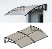 Daszki nad drzwi - Aldo Daszek wejściowy nad drzwi brązowy, 100 x 200 cm - miniaturka - grafika 1