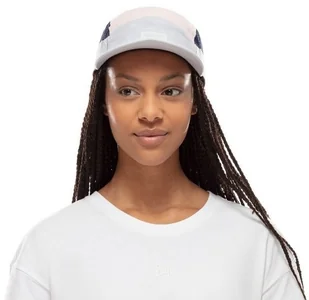 Buff Czapka do biegania z daszkiem 5 PANEL CAP Domus Light Grey - Czapki i chusty sportowe męskie - miniaturka - grafika 2