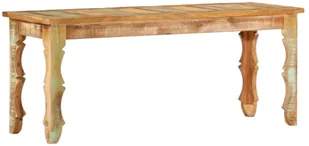 vidaXL Ławka, 110 x 35 x 45 cm, lite drewno odzyskane vidaXL - Ławki do przedpokoju - miniaturka - grafika 7