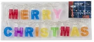 Oświetlenie świąteczne - K2M Łańcuch świetlny  LED Merry Christmas lampa łańcuszek biżuteria na choinkę łącznie z bateriami 51661 - miniaturka - grafika 1