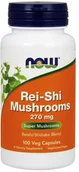 Witaminy i minerały dla sportowców - Now Foods NOW Rei-Shi Mushrooms 270mg 100vegcaps - miniaturka - grafika 1
