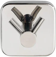 Wieszaki łazienkowe - Wenko Wieszak na ręczniki DUO srebrny MEZZANO 24245100 - miniaturka - grafika 1