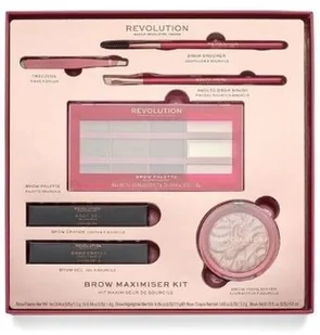 Makeup Revolution ZESTAW BROW MAXIMISER - Zestawy kosmetyków damskich - miniaturka - grafika 2