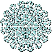 Akcesoria kreślarskie - Sweet Dixie Kali edoscope szablon, 6 X 6, przezroczysty SDST0022 - miniaturka - grafika 1