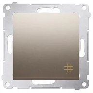 Wyłączniki światła i elektryczne - Kontakt Kontakt_Simon Łącznik krzyżowy (moduł) 16AX. 250V. zaciski śrubowe złoty mat DW7A.01/44 - miniaturka - grafika 1