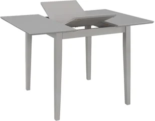 vidaXL Rozsuwany stół jadalniany, szary, (80-120) x 80 x 74 cm, MDF - Stoły - miniaturka - grafika 2