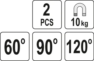 YATO MAGNETYCZNE UCHWYTY SPAWALNICZE ZESTAW 2SZT 10KG YT-08721 - Akcesoria spawalnicze - miniaturka - grafika 5