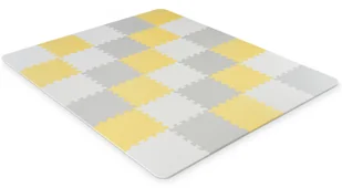 Kinderkraft Kinderkraft Mata Piankowa Puzzle LUNO 150x180cm - Yellow 23107302 - Maty piankowe - miniaturka - grafika 4