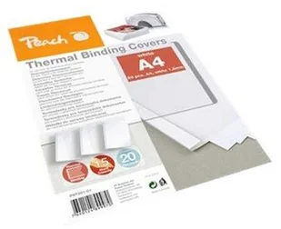 Peach Thermobindemappen weiss für 15 Bltter A4 20 Stk PBT301-01 - Folie do laminatora - miniaturka - grafika 2