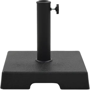 vidaXL Podstawa pod parasol, kwadratowa, żywica, 8 kg, czarna - Pozostałe meble ogrodowe - miniaturka - grafika 3